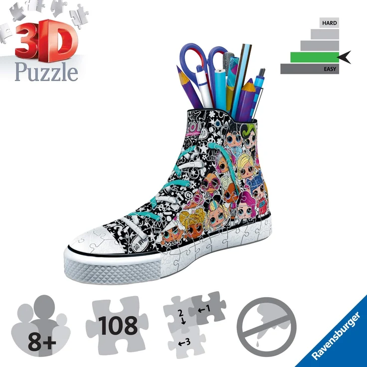 Ravensburger 3D Puzzle 11163 - Sneaker - LOL - 108 Teile – Bild 3
