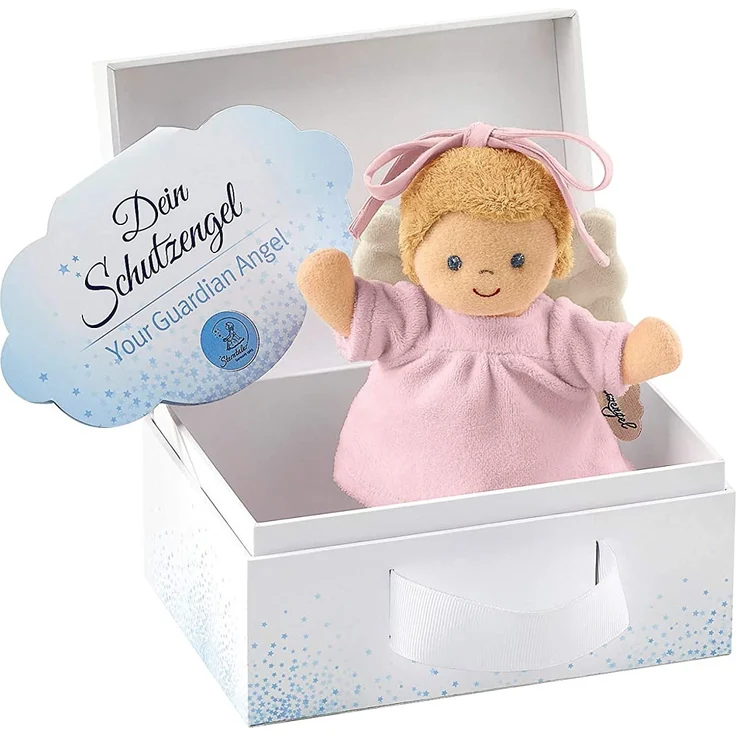 Sterntaler Mini-Spieluhr Schutzengel, Integriertes Spielwerk, Größe: 17 cm, Rosa - Preisvergleich – Bild 1