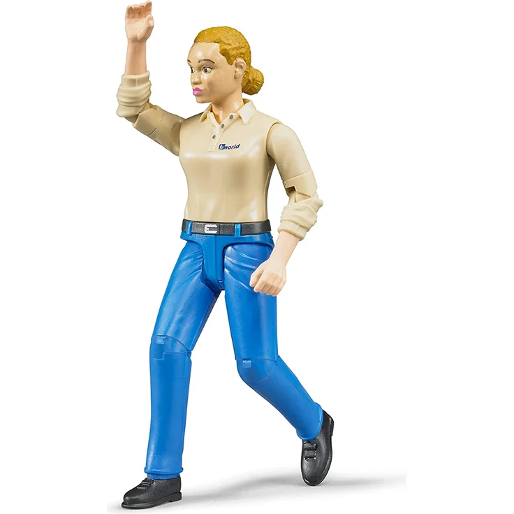 bruder 60408 Frau mit hellem Hauttyp und Hose, blau, bunt - Preisvergleich – Bild 2