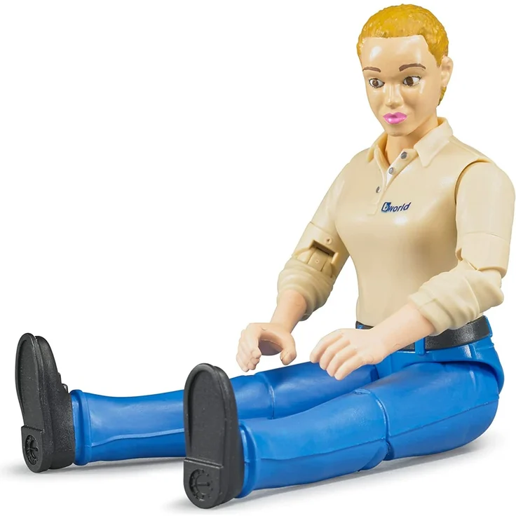 bruder 60408 Frau mit hellem Hauttyp und Hose, blau, bunt - Preisvergleich – Bild 3