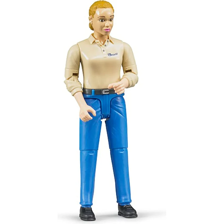 bruder 60408 Frau mit hellem Hauttyp und Hose, blau, bunt - Preisvergleich – Bild 1