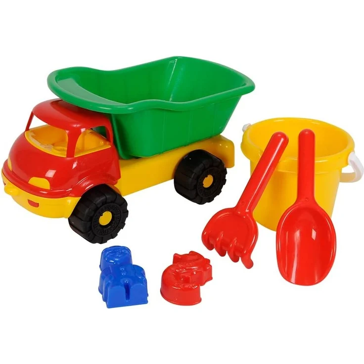 Lkw Kipper ca. 35cm gefüllt mit Eimerganitur - Preisvergleich – Bild 1
