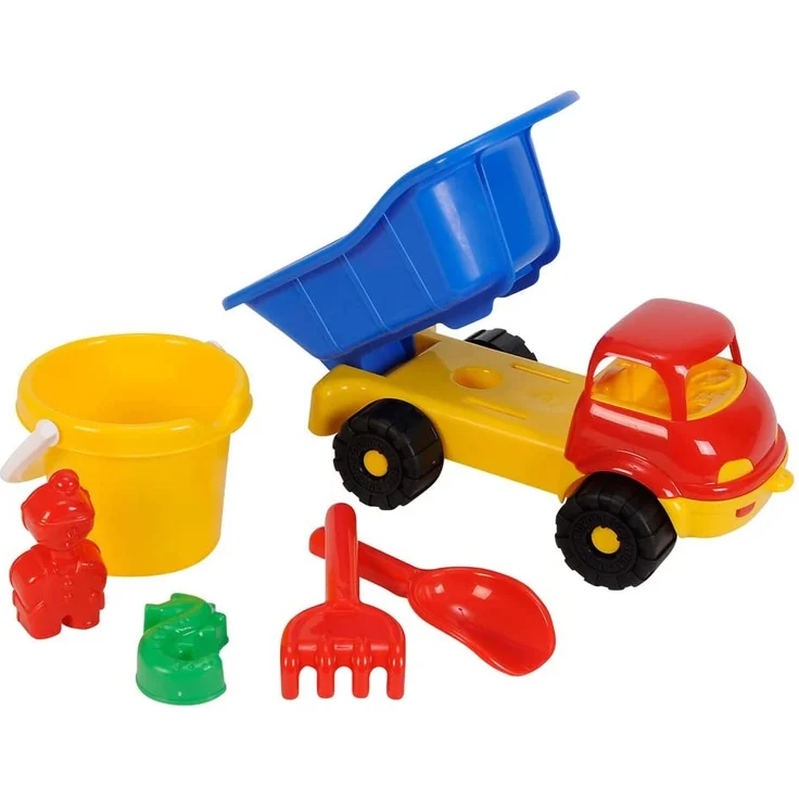 Lkw Kipper ca. 35cm gefüllt mit Eimerganitur - Preisvergleich – Bild 2