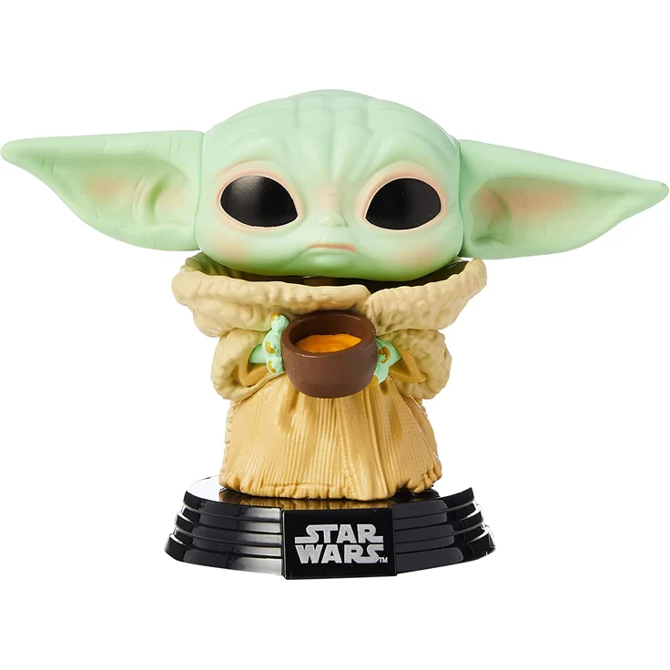 Funko 49933 POP Star Wars: Mandalorian-The Child w/Cup Sammelbares Spielzeug, Mehrfarben – Bild 1