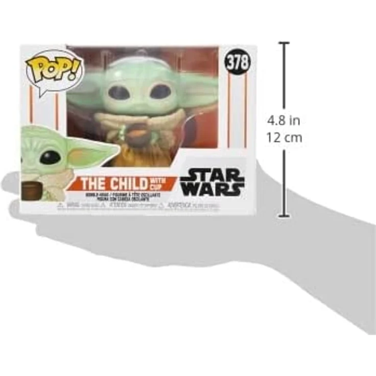 Funko 49933 POP Star Wars: Mandalorian-The Child w/Cup Sammelbares Spielzeug, Mehrfarben – Bild 4