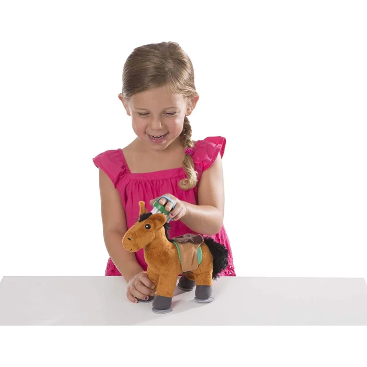 Melissa & Doug Feed & Groom Horse Care Play Set | Pretend Play | Play Set | 3+ | Gift for Boy or Girl - Preisvergleich – Bild 3