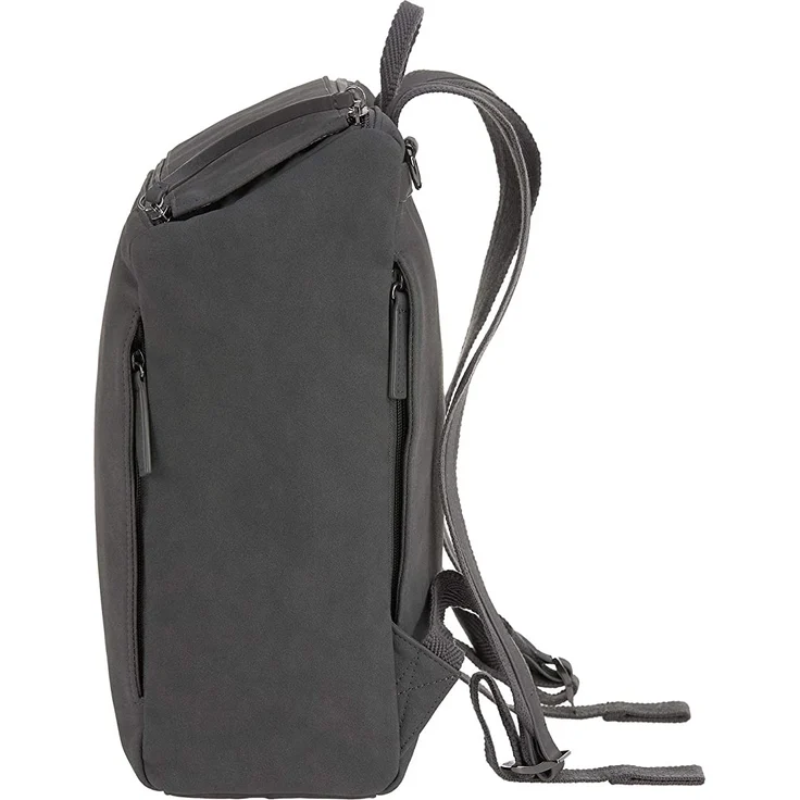 LÄSSIG Baby Wickelrucksack Wickeltasche mit Zubheör veganes Leder/Tender Backpack anthracite – Bild 9