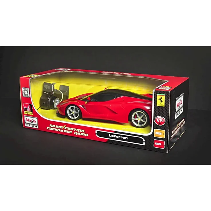 Maisto Tech R/C LaFerrari: Ferngesteuertes Auto im Maßstab 1:24, mit Pistolengriff-Steuerung, Hinterradantrieb, ab 8 Jahren, 20 cm, schwarz (581086-2) – Bild 5