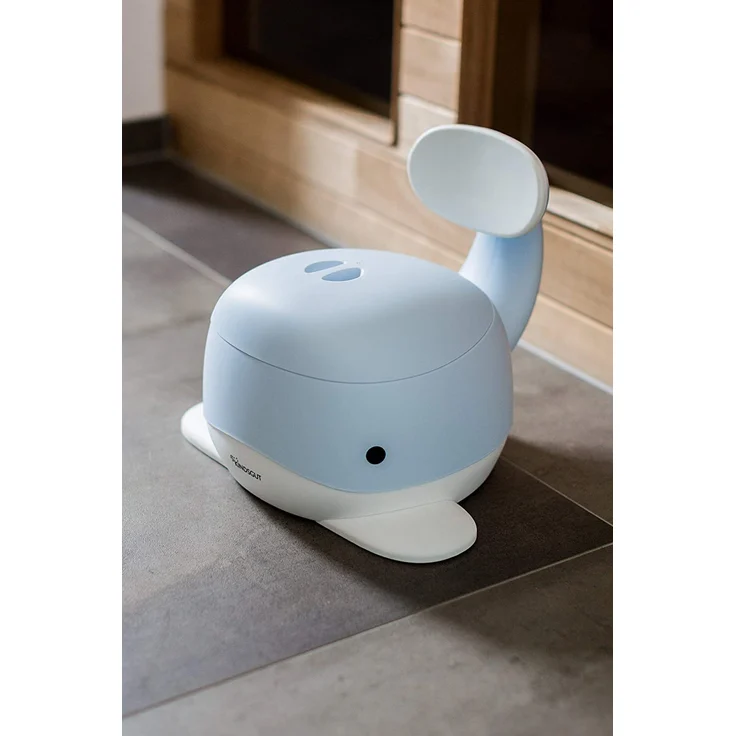 Kindsgut Kinder-Töpfchen, Babytopf WC/Klo, kinderfreundliches Wal-Design und dezente Farben, Toiletten-Training, Hellblau – Bild 8
