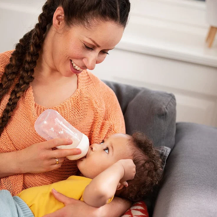 NUK Nature Sense Trinksauger für Babyflaschen | 6–18 Monate |Anti-Colic-Ventil | Größe L | BPA-frei | 2 Stück – Bild 7
