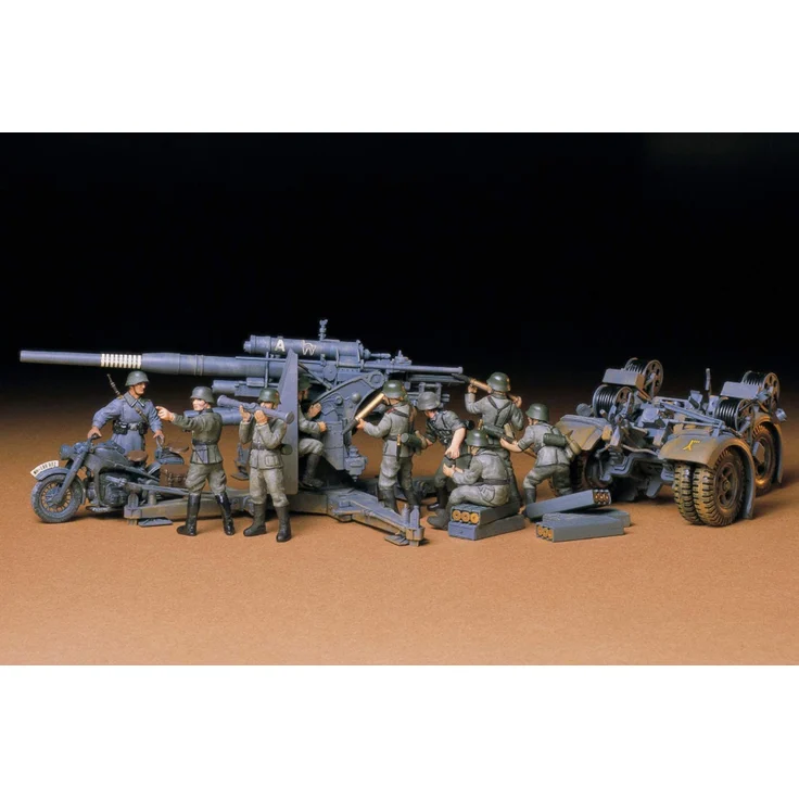 Tamiya 1:35 WWII Dt. Flak 8,8 m. Motorrad 300035017 – Bild 2