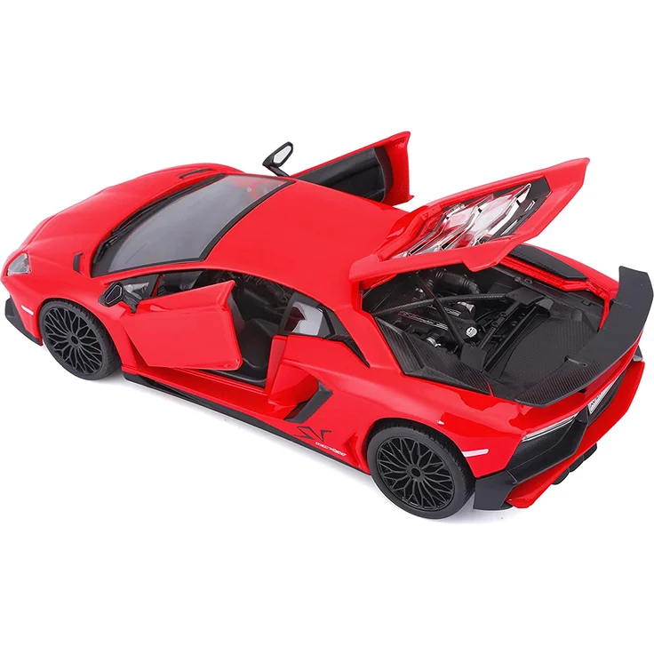 Bburago 21079 Lamborghini Aventador LP 750-4 SV rot Maßstab 1:24 Modellauto – Bild 5