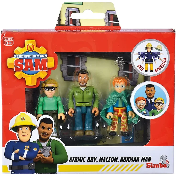 Simba - Sam der Feuerwehrmann – Set mit 3 Figuren, 7,5 cm, ab 3 Jahren – 109251091038 – Bild 5