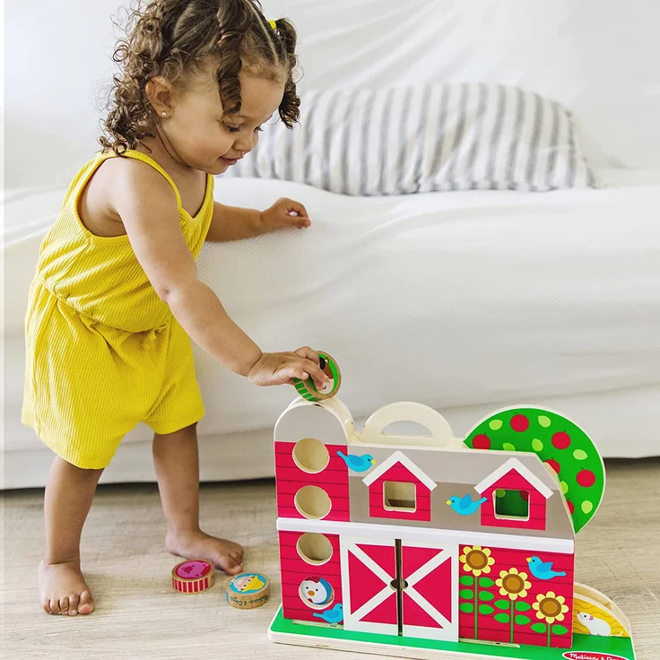 Melissa & Doug GO Tots Trubel in der Scheune | Holzspielzeug für Kleinkinder | Entwicklungsspielzeug für Säuglinge | 12 Monate+ | Geschenk für Baby-Jungen-Mädchen | FSC-zertifizierte Materialien - Preisvergleich – Bild 2