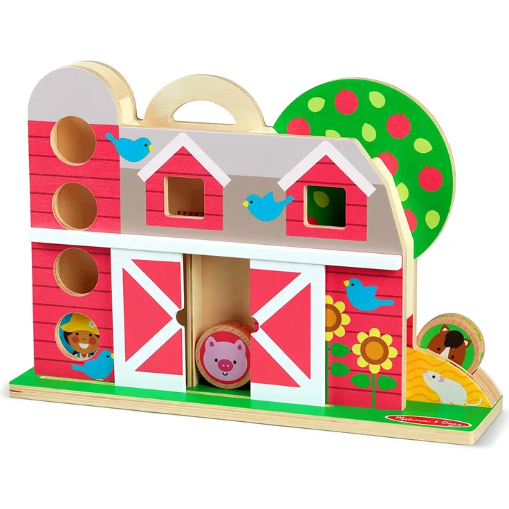 Melissa & Doug GO Tots Trubel in der Scheune | Holzspielzeug für Kleinkinder | Entwicklungsspielzeug für Säuglinge | 12 Monate+ | Geschenk für Baby-Jungen-Mädchen | FSC-zertifizierte Materialien - Preisvergleich