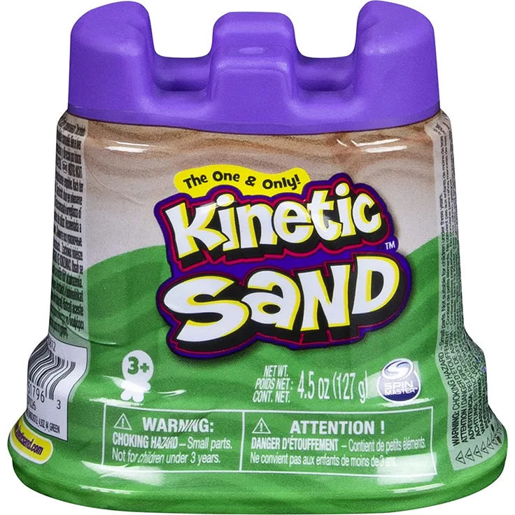 Kinetic Sand 20084080 Mini Schloß mit formbarem Sand, grün