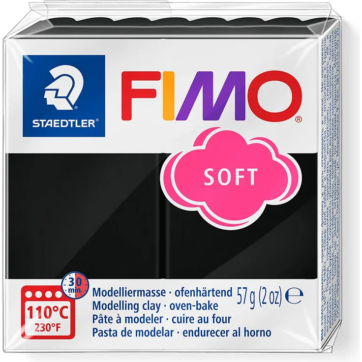 STAEDTLER FIMO soft 8020 - Materialpack á 57 g, schwarz - Preisvergleich