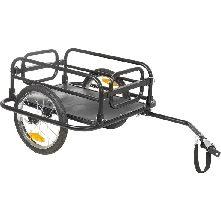 M-Wave Fahrradanhänger Basismodel 16 Zoll Unisex Schwarz – Bild 1