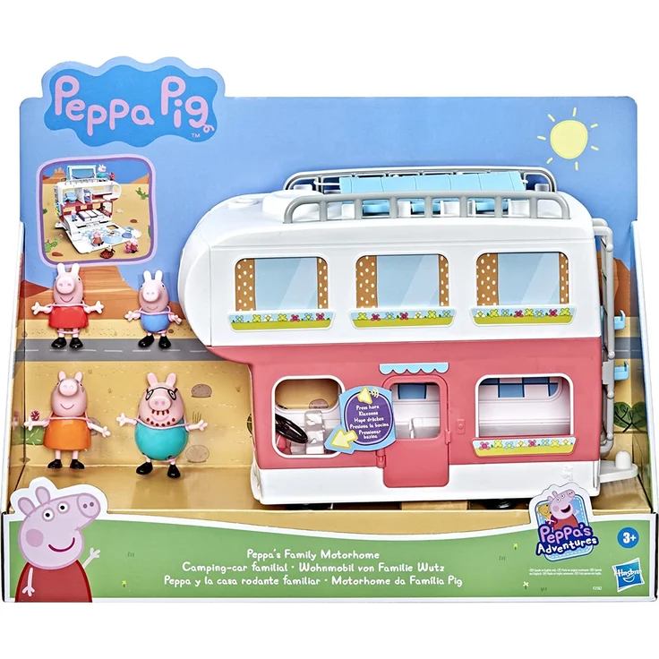 Peppa Pig Peppa’s Adventures Wohnmobil von Familie Wutz Vorschulspielzeug, umbaubares Fahrzeug, spielt Geräusche und Musik, ab 3 Jahren geeignet - Preisvergleich – Bild 2