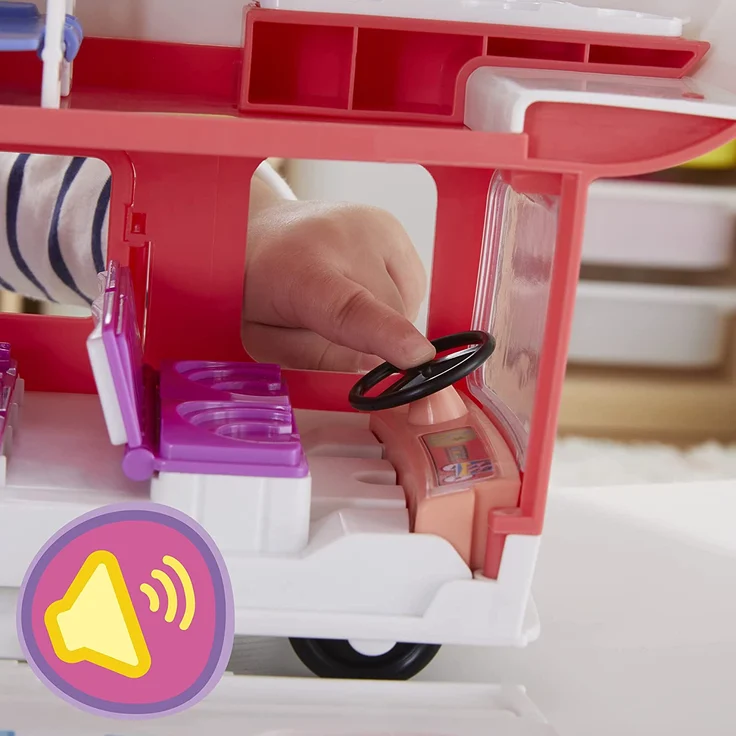 Peppa Pig Peppa’s Adventures Wohnmobil von Familie Wutz Vorschulspielzeug, umbaubares Fahrzeug, spielt Geräusche und Musik, ab 3 Jahren geeignet - Preisvergleich – Bild 5
