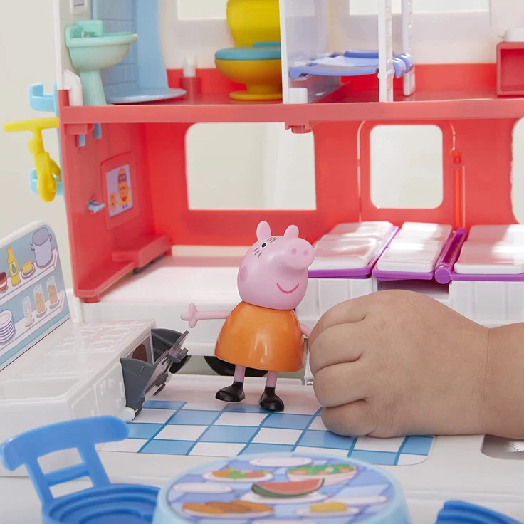 Peppa Pig Peppa’s Adventures Wohnmobil von Familie Wutz Vorschulspielzeug, umbaubares Fahrzeug, spielt Geräusche und Musik, ab 3 Jahren geeignet - Preisvergleich – Bild 8
