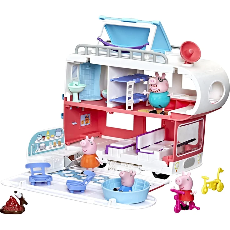 Peppa Pig Peppa’s Adventures Wohnmobil von Familie Wutz Vorschulspielzeug, umbaubares Fahrzeug, spielt Geräusche und Musik, ab 3 Jahren geeignet - Preisvergleich – Bild 4