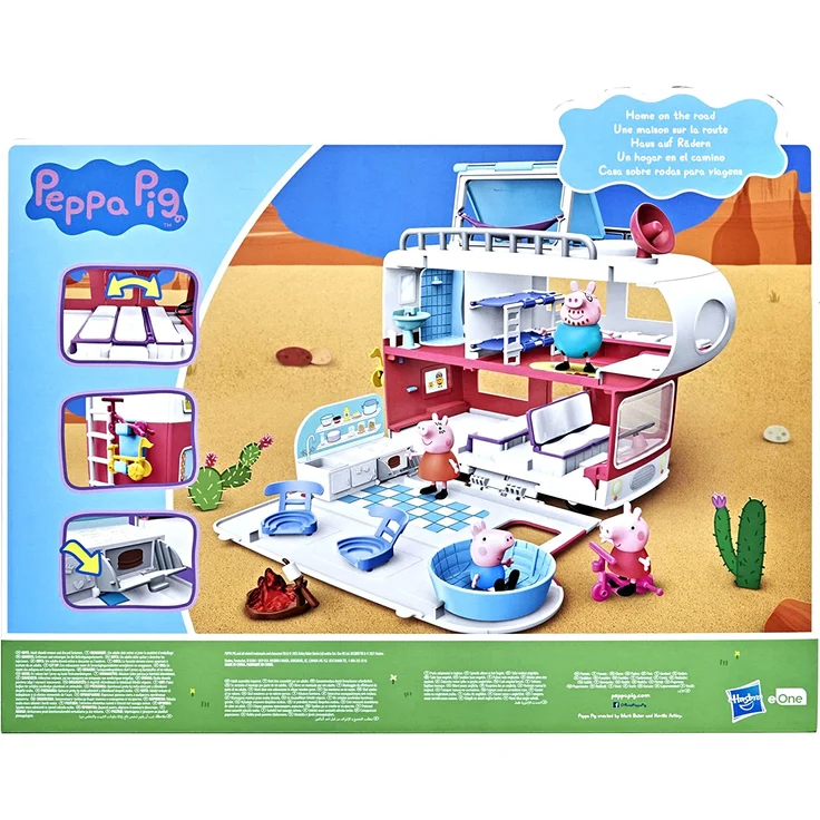 Peppa Pig Peppa’s Adventures Wohnmobil von Familie Wutz Vorschulspielzeug, umbaubares Fahrzeug, spielt Geräusche und Musik, ab 3 Jahren geeignet - Preisvergleich – Bild 3