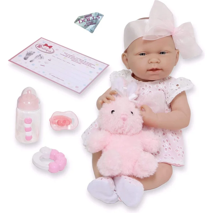 JC Toys 18059 Babypuppen, Weiß – Bild 1