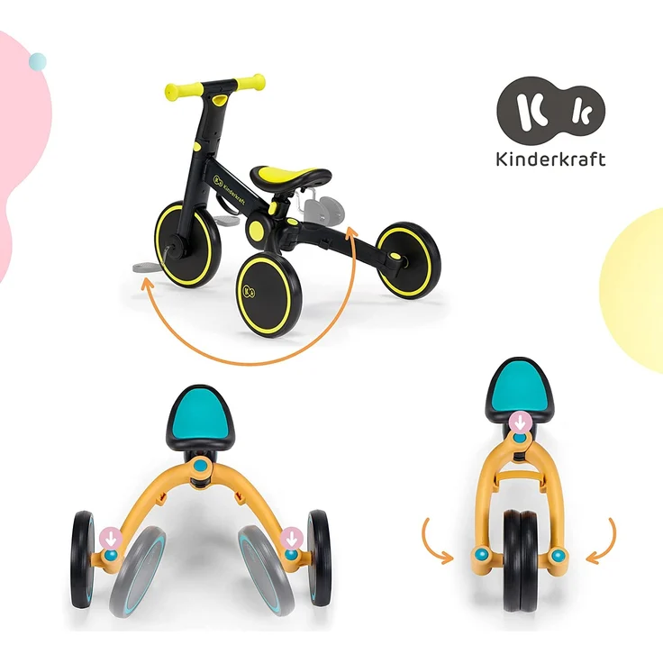 KinderKraft Kinderkraft three-wheeled bike 4TRIKE Black volt – Bild 5