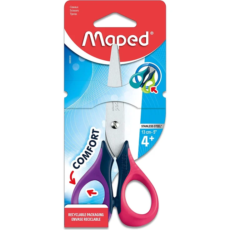 Maped 069300 8 Bastelschere Sensoft 3D, Länge: 130 mm, Rechtshänder, Sortiert – Bild 13
