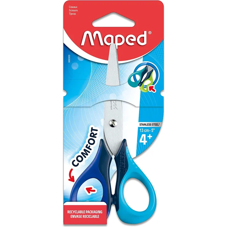 Maped 069300 8 Bastelschere Sensoft 3D, Länge: 130 mm, Rechtshänder, Sortiert – Bild 12