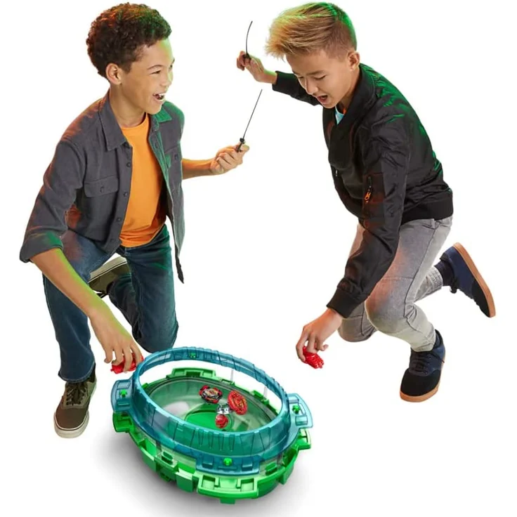 Hasbro Burst QuadDrive Interstellar Drop Battle Set − Beystadium-Arena, 2 Kreisel und 2 Starter, ab 8 Jahren, F4694F03, Multi, One Size – Bild 2