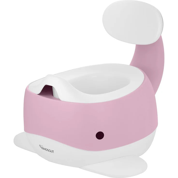Kindsgut Kinder-Töpfchen, Babytopf WC/Klo, kinderfreundliches Wal-Design und dezente Farben, Toiletten-Training, Zartrosa – Bild 7