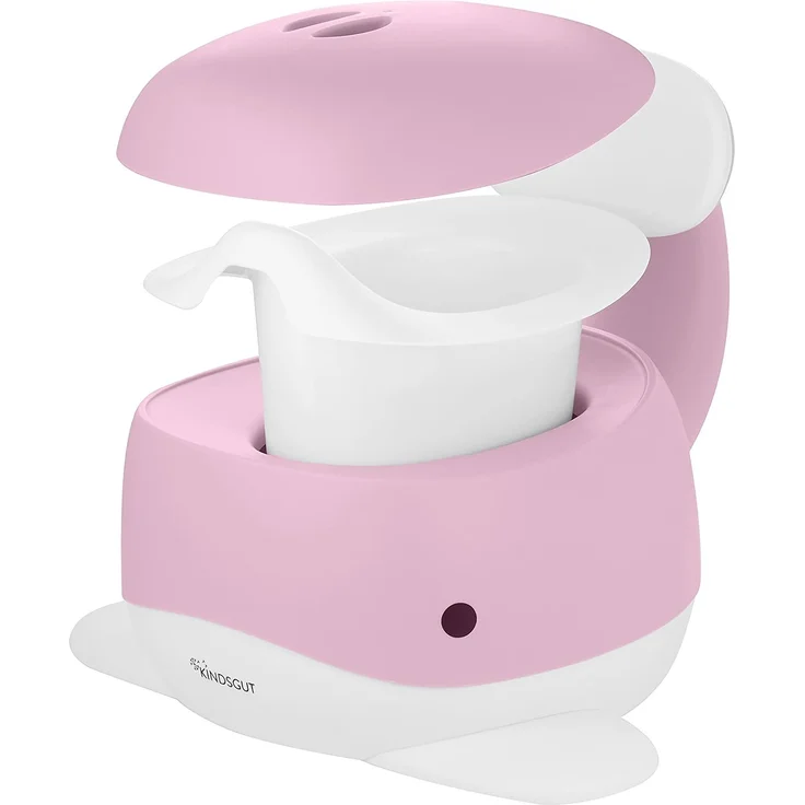 Kindsgut Kinder-Töpfchen, Babytopf WC/Klo, kinderfreundliches Wal-Design und dezente Farben, Toiletten-Training, Zartrosa – Bild 5