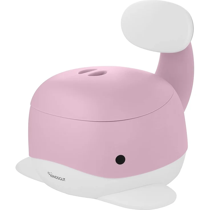 Kindsgut Kinder-Töpfchen, Babytopf WC/Klo, kinderfreundliches Wal-Design und dezente Farben, Toiletten-Training, Zartrosa – Bild 1