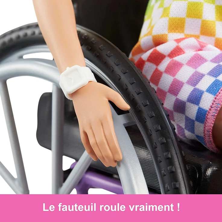 Mattel HJT13 Barbie Fashionistas + Wheelchair - Checkers – Bild 3