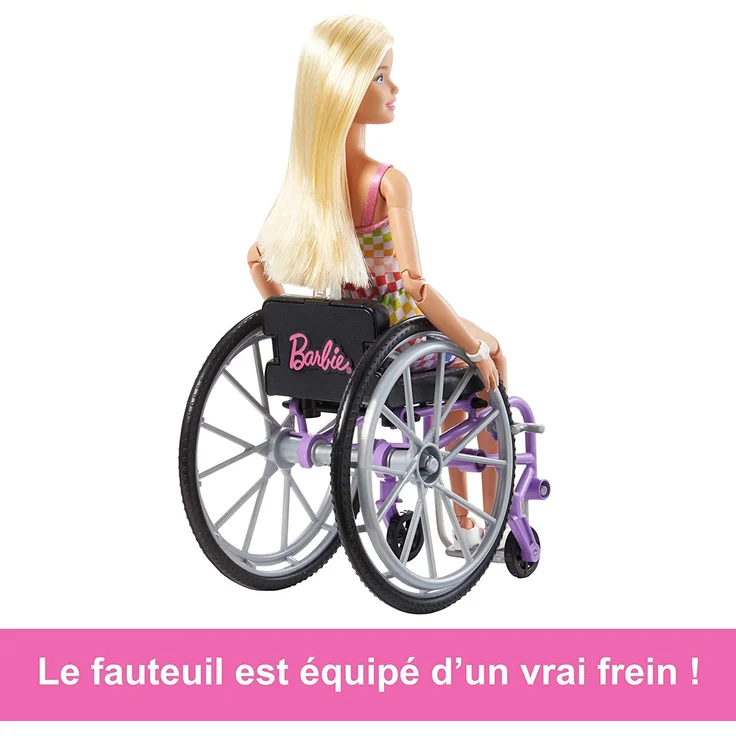 Mattel HJT13 Barbie Fashionistas + Wheelchair - Checkers – Bild 4