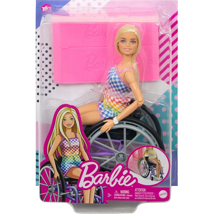 Mattel HJT13 Barbie Fashionistas + Wheelchair - Checkers – Bild 6