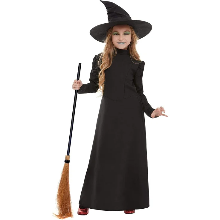 Smiffys 51043S Wicked Hexe Girl Kostüm, Schwarz, Größe S, Alter 4-6 Jahre – Bild 2