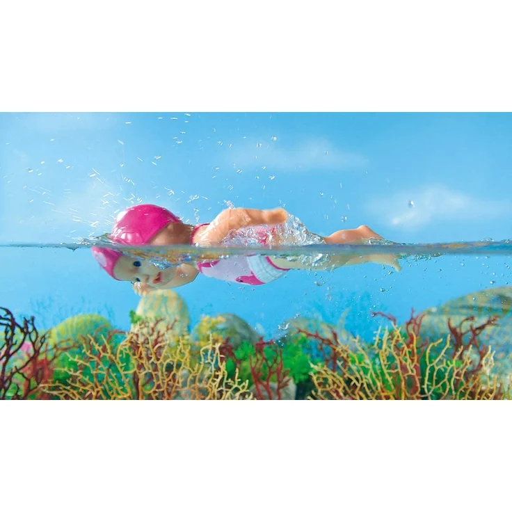 Zapf Creation 827901 BABY born My First Swim Girl Puppe für das Wasser mit Aufziehfunktion, 30 cm – Bild 9