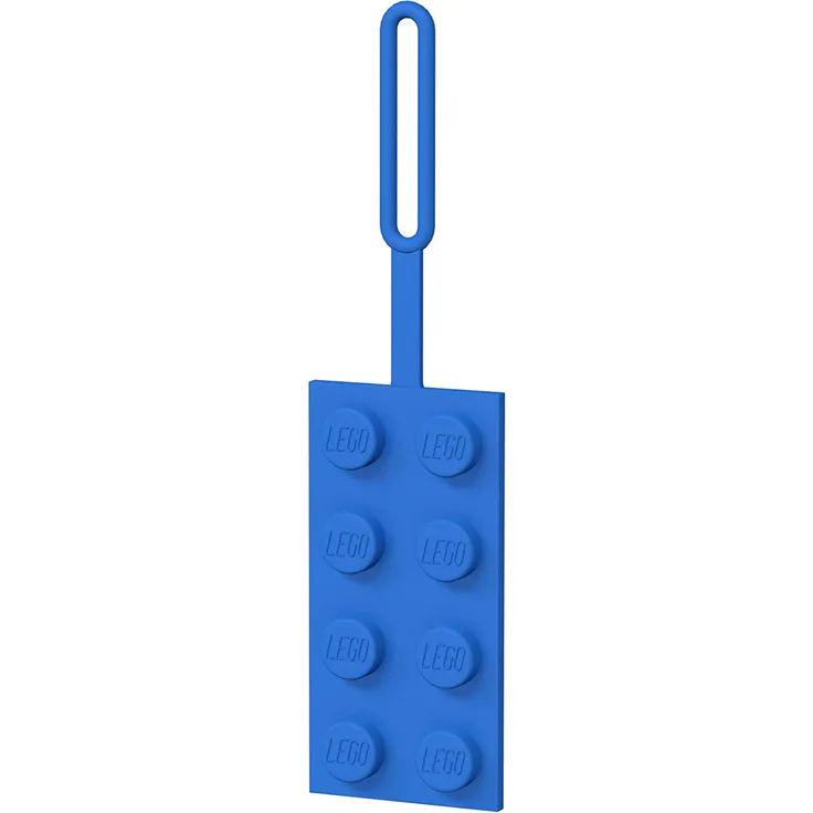Euromic LEGO Classic Bag Tag/Luggage tag BLUE packed on