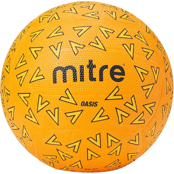Netzball Oasis Gummi orange/gelb/schwarz Größe 4