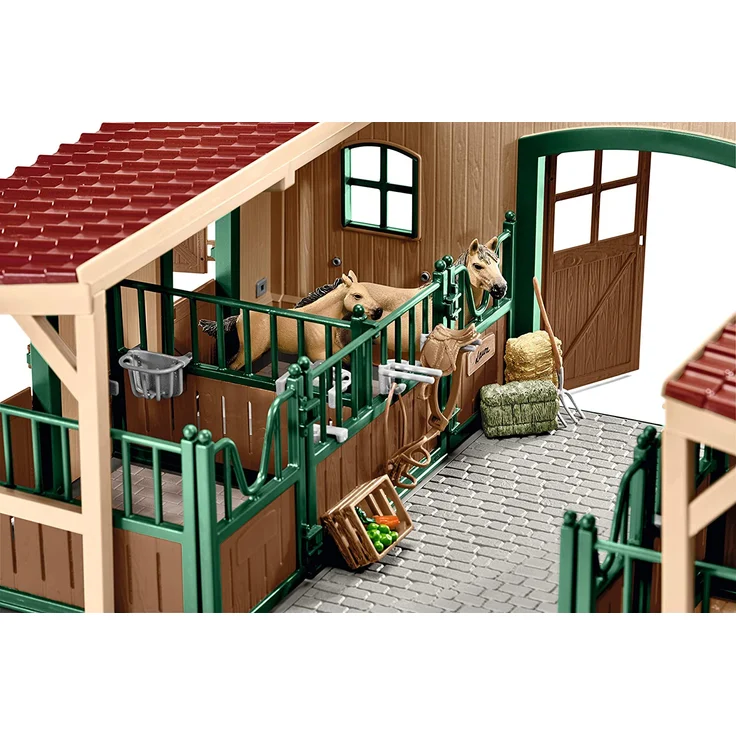 Schleich Farm World 42195 'Pferdestall mit Pferden und Zubehör', ab 3 Jahren, 48 Teile – Bild 7