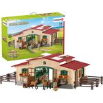 Schleich Farm World 42195 'Pferdestall mit Pferden und Zubehör', ab 3 Jahren, 48 Teile