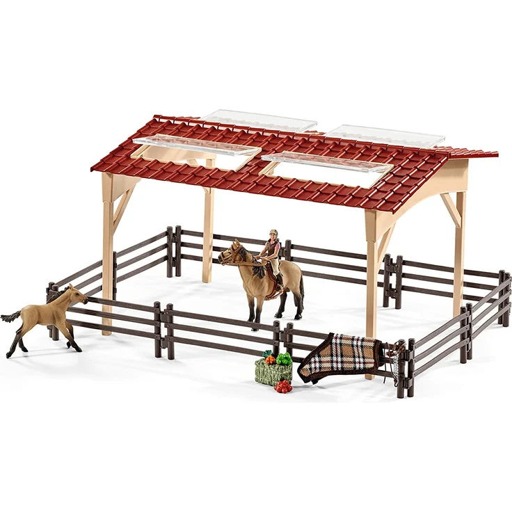Schleich Farm World 42195 'Pferdestall mit Pferden und Zubehör', ab 3 Jahren, 48 Teile – Bild 9