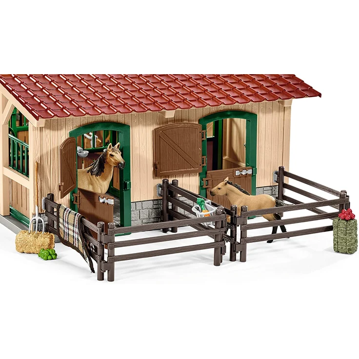 Schleich Farm World 42195 'Pferdestall mit Pferden und Zubehör', ab 3 Jahren, 48 Teile – Bild 8