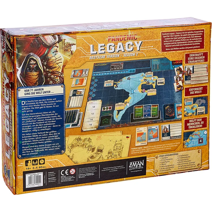 Pandemic Legacy - Season 2 gelb (deutsch) – Bild 3