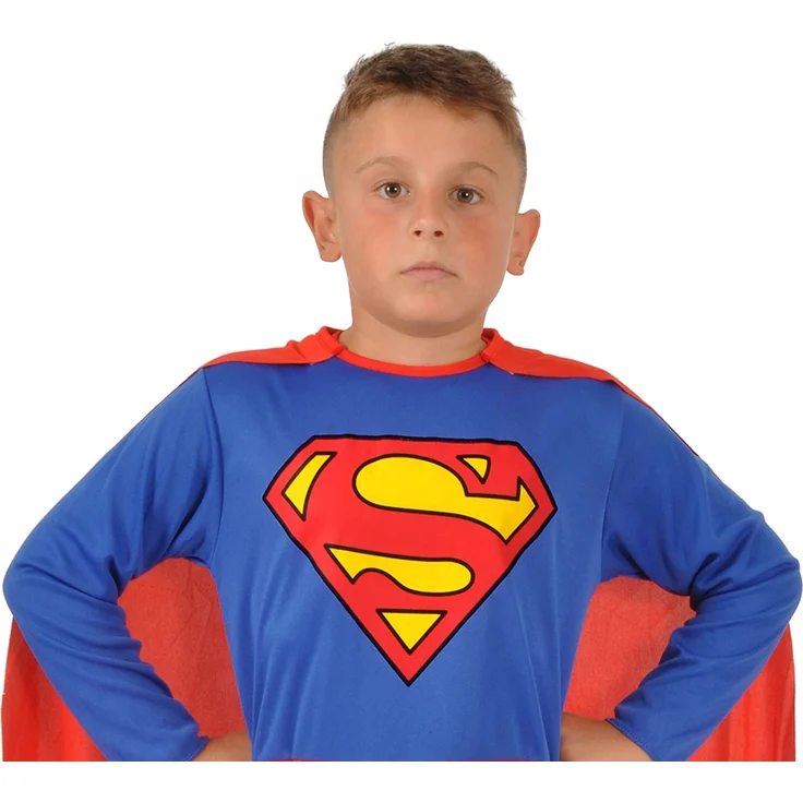 DC Comics kostümanzug Superman Jungen rot/blau 3-teilig Größe 110-122 – Bild 3