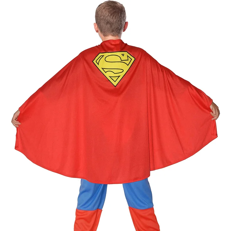 DC Comics kostümanzug Superman Jungen rot/blau 3-teilig Größe 110-122 – Bild 2