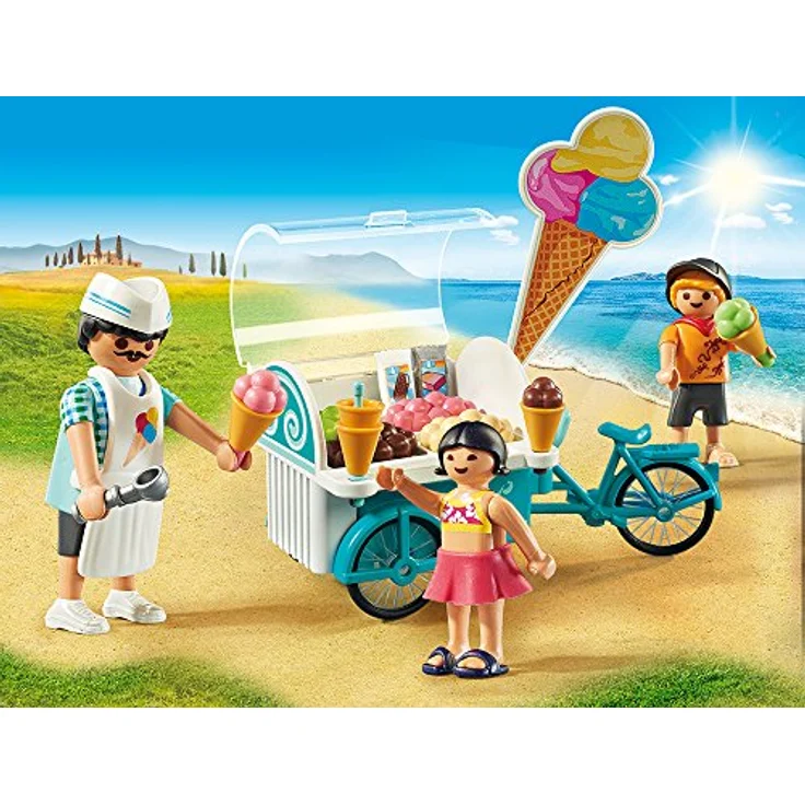 Playmobil 9426 - Fahrrad mit Eiswagen Spiel – Bild 2